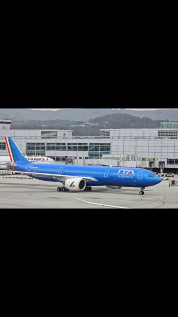 ITA airways flight 640 (Airbus  A330-941l taxing to the gate at SFO. 

@itaairways  @flysfo #aviationphotography  #travel